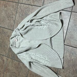 Mossimo Supply Co. Heather Gray Open Front Cardigan Spring Casual